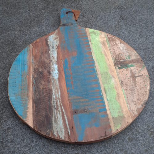 Serveerplank Gerecycled Hout Rond